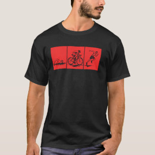 Funny Triathlon Swim Bike Run Men Women Triathlete T-Shirt