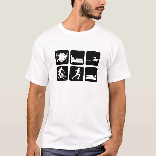 Funny triathlon T-Shirt (Front)