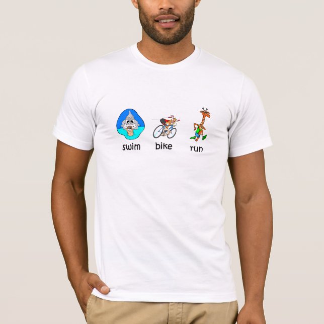 Funny triathlon T-Shirt (Front)