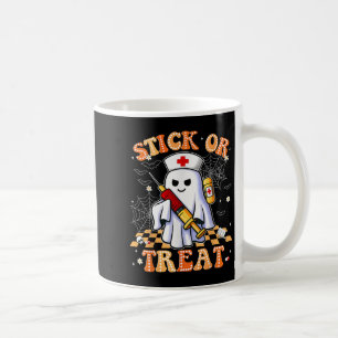 Funny Trick Or Treat Boo Nurse Halloween Costumes Coffee Mug