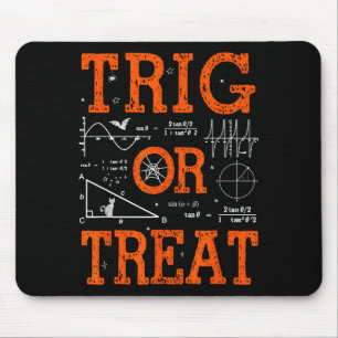 Funny Trig Or Treat Trigonometry Math Teacher Hall Mouse Mat