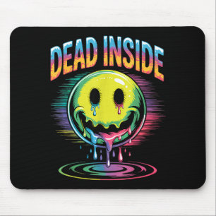 Funny Trippy Dead Inside Quote Sarcasm Meme Gothic Mouse Mat