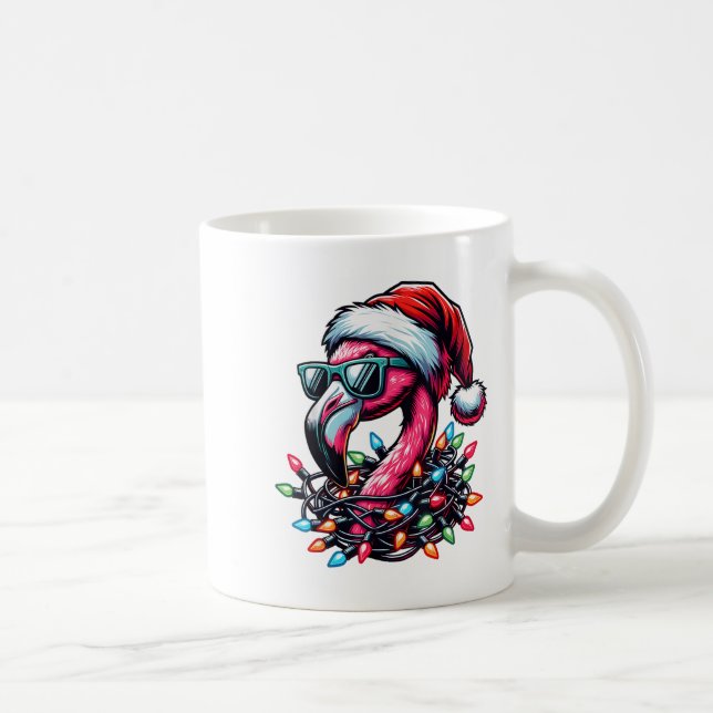 Funny Trocal Nk Flamingo Christmas In July Hawaii  Coffee Mug (Right)
