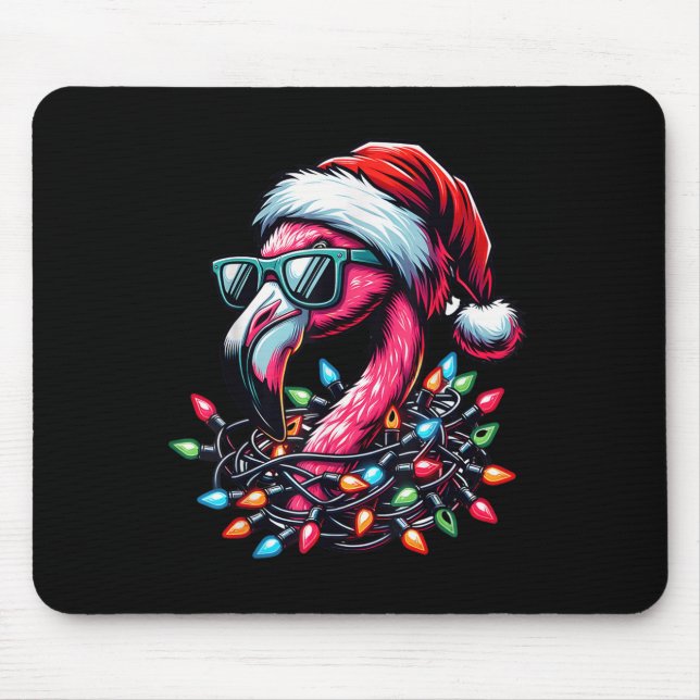 Funny Trocal Nk Flamingo Christmas In July Hawaii  Mouse Mat (Front)