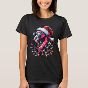 Funny Trocal Nk Flamingo Christmas In July Hawaii  T-Shirt