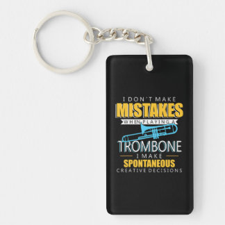 Funny Trombone Music Instrument Player Key Ring