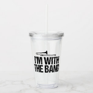 Funny Trombone Player Acrylic Tumbler