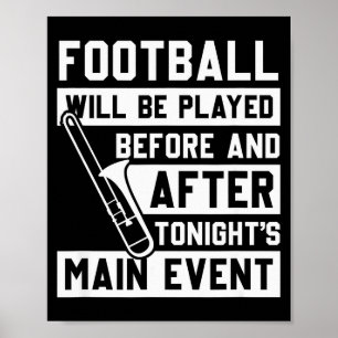 Funny Trombone Player Marching Band  Poster