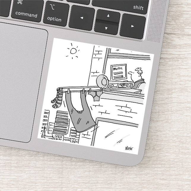 Funny Trombone Player Musician (Detail)