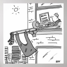 Funny Trombone Player Musician Poster