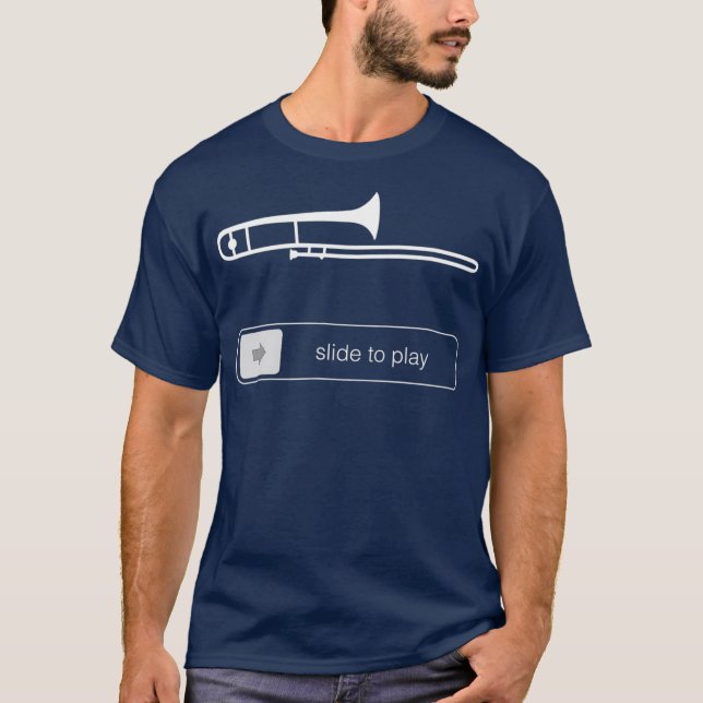 Funny Trombone Slide T-Shirt (Front)