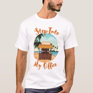 Funny Tropical Caribbean Island Office T-Shirt