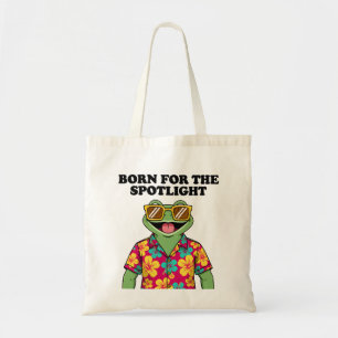 Funny Tropical Frog Hawaiian Shirt Design Tote Bag