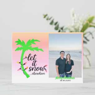 Funny Tropical Palm Tree Holiday Card