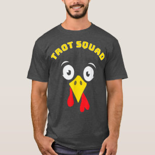 Funny Trot Squad Turkey Face Thanksgiving Runner C T-Shirt