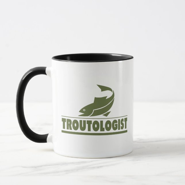 Funny Trout Fishing Mug (Left)