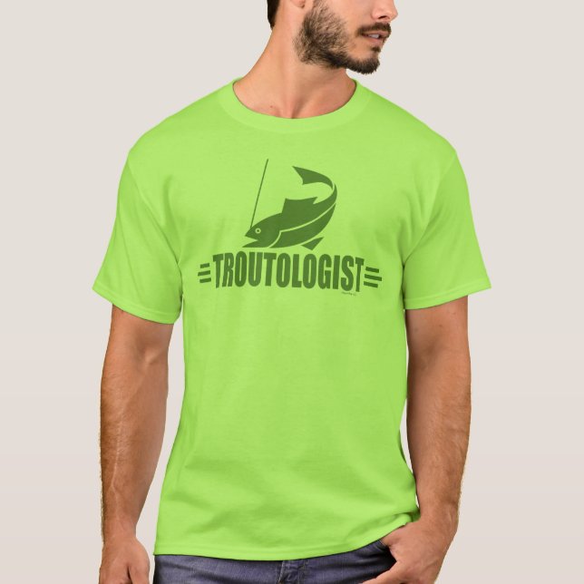 Funny Trout Fishing T-Shirt (Front)