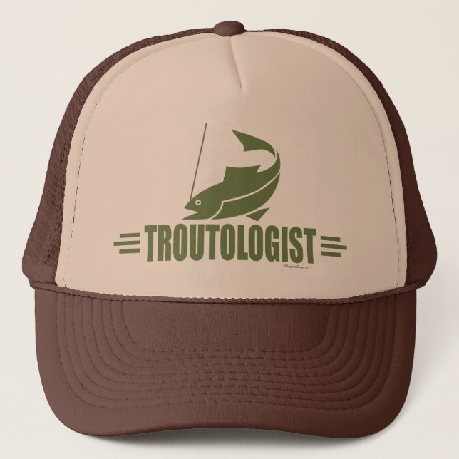 Funny Trout Fishing Trucker Hat (Front)