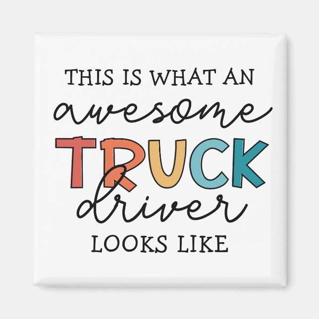 Funny Truck Driver | Awesome Tow Truck Driver Magnet (Front)