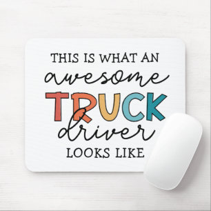 Funny Truck Driver   Awesome Tow Truck Driver Mouse Mat
