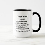 Funny Truck Driver Definition gifts for men women Mug<br><div class="desc">Unique Gift Ideas for Truck Drivers: Explore a variety of thoughtful gifts for Truck Drivers, suitable for both men and women. From funny and practical gift ideas to items that celebrate their passion for wildlife, these selections honour the dedication and expertise of those in Truck Driver roles. Perfect for holidays,...</div>