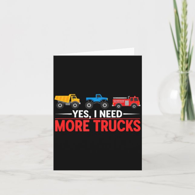 Funny Truck Lover Humor Ckup Enthusiast Diesel Tor Card (Front)