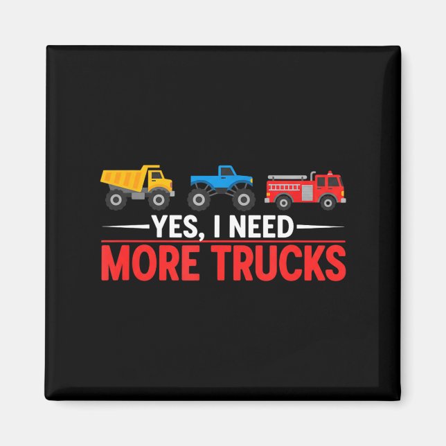Funny Truck Lover Humor Ckup Enthusiast Diesel Tor Magnet (Front)