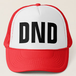 Funny Trucker Hat: "DND" Do Not Disturb Trucker Hat