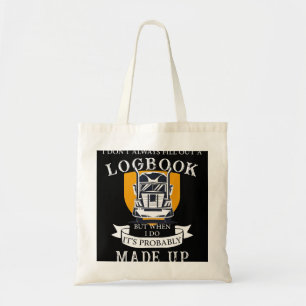 Funny Trucker Logbook Truck Driving Tractor Traile Tote Bag