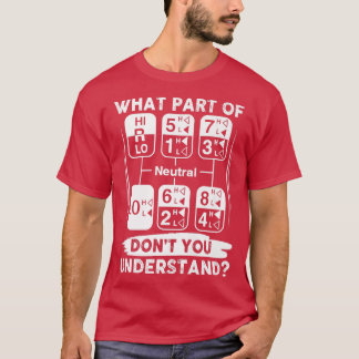 Funny Trucker Tee Gearshift Truck Driver Tees For 