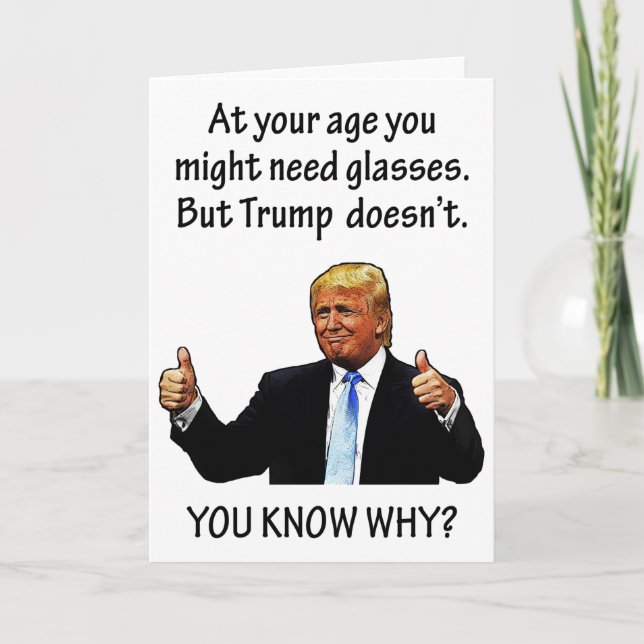 Funny Trump 2020 Election Birthday Card (Front)