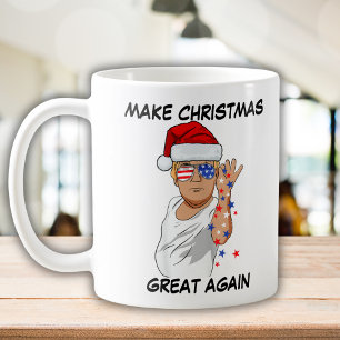 Funny Trump 2024 Make Christmas Great Again Coffee Mug