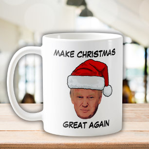 Funny Trump 2024 Make Christmas Great Again  Coffee Mug
