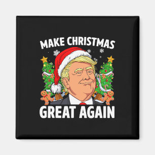 Funny Trump 2024 Make Christmas Great Again Magnet