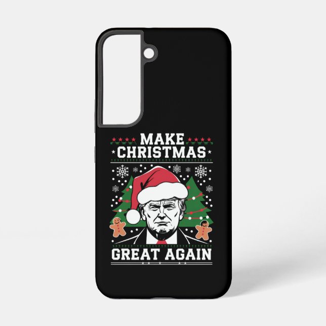 Funny Trump 2024 Make Christmas Great Again  Samsung Galaxy S22 Case (Back)