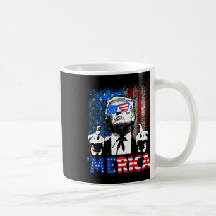 Funny Trump 4th Of July Merica American Flag Sungl Coffee Mug
