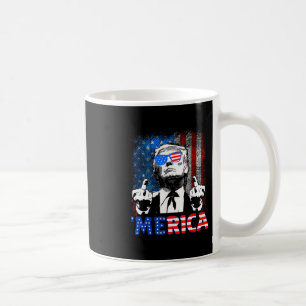 Funny Trump 4th Of July Merica American Flag Sungl Coffee Mug