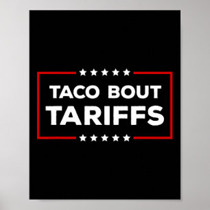 Funny Trump Always Chickens Out Men Women Taco bou Poster