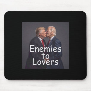 Funny Trump And Biden Kissing Mouse Mat