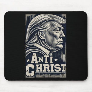 Funny Trump Anti Christ Jesus Christian Faith Tee Mouse Mat