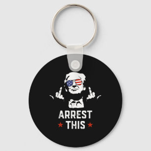 Funny Trump Arrest This Donald Trump Middle Key Ring