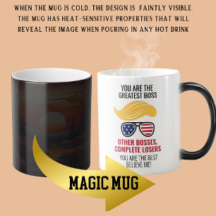 Funny Trump Best Boss Magic Mug