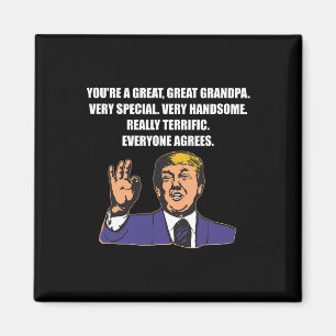 Funny Trump Best Grandpa Ever Everyone Agrees Magnet