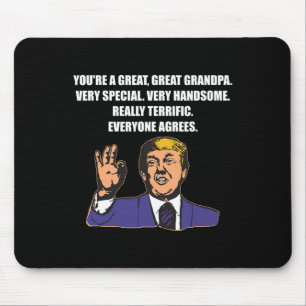 Funny Trump Best Grandpa Ever Everyone Agrees Mouse Mat