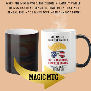 Funny Trump Best Teacher Magic Mug