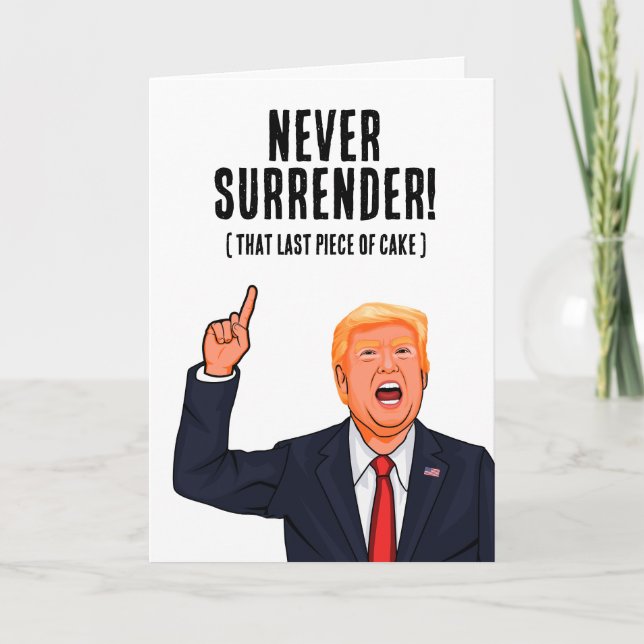 Funny Trump Birthday Card (Front)