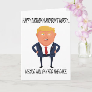 Funny Trump Birthday Card