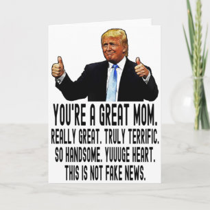 Funny Trump Birthday Card for Mum, Mother's Day