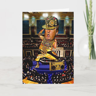 Funny Trump Birthday Card - Hip Hop
