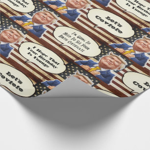 Funny Trump Birthday Wrapping Paper